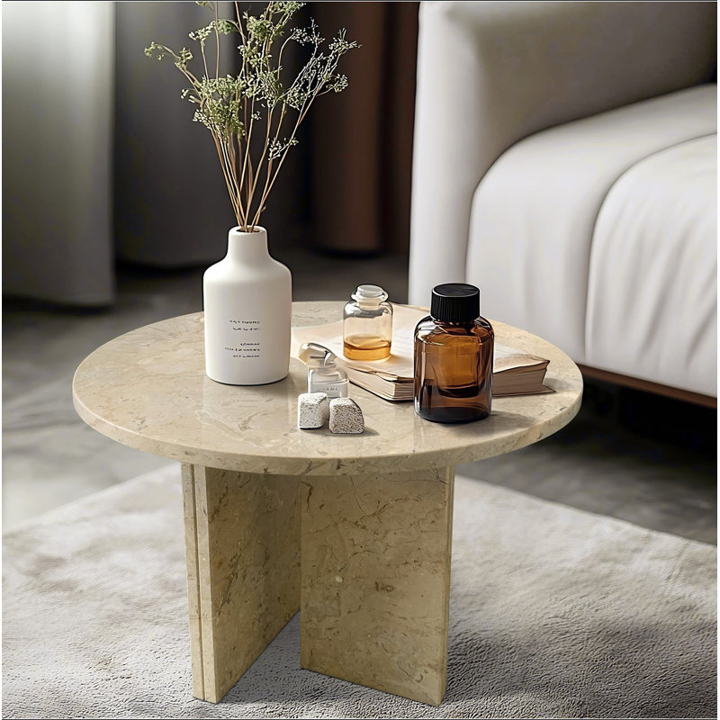 Table basse en marbre naturel, petite table, table de salon, pierre naturelle, marbre véritable, marbre véritable, Yellow
