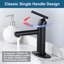Robinet de salle de bains monotrou avec ensemble de drainage-103398172