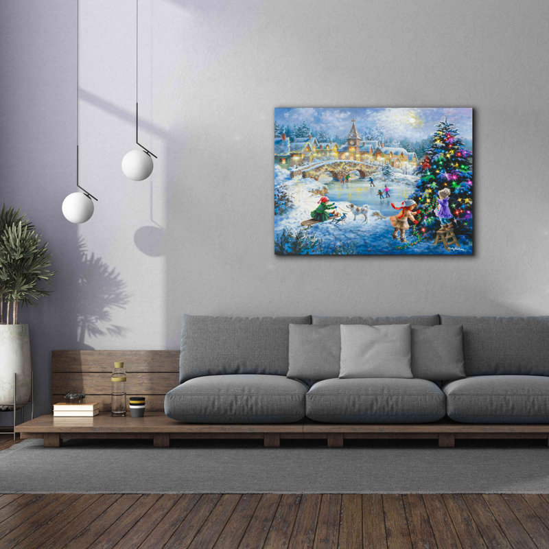 «Joyful Celebration» par Nicky Boehme, art mural sur toile, H 40 po x l 54 po x P 1,5 po