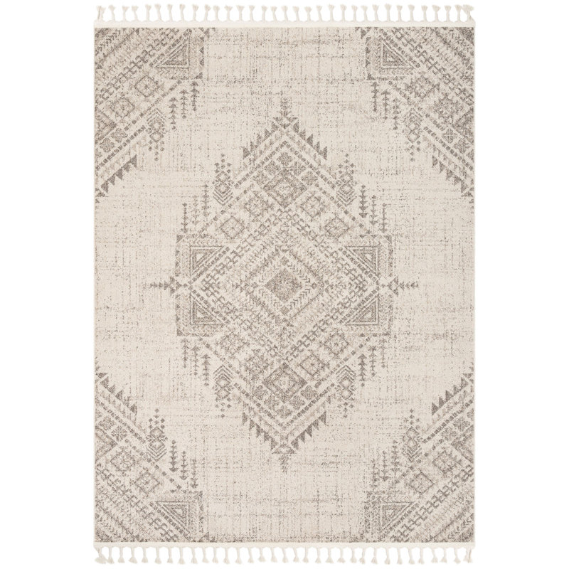 Loop-De-Loop Moroccan Synthetic Area Rug, Rectangle 120 x 180cm