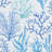 Blue Watercolor Coral Coastal Reversible Quilt Set with Shams-857276005