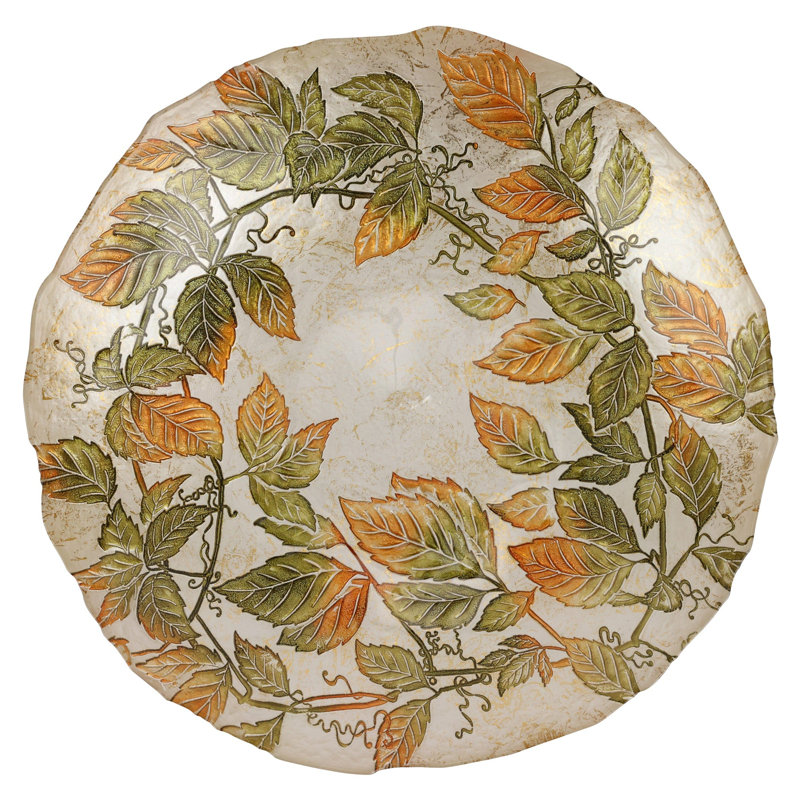 Grand bol de service en verre Autunno