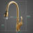 Pull Out Gold Kitchen Sink Faucet - Modern Finish For A Stylish And Contemporary Brushed With Classic Look Traditional