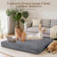 Matelas en polyester en fausse fourrure de lapin, matelas pliable à double usage