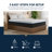 Freshrise Plus Copper Memory Foam, Medium Feel, 12" Mattress-53134403