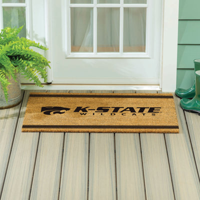 Kansas State University Large One Color Coir Mat, 36"x24"