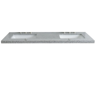 Tangular 61'' Double Bathroom Vanity Top with Sink