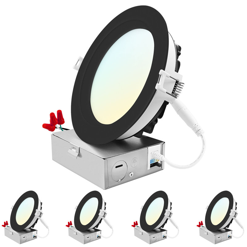 Ensemble d'éclairage encastré 6 lumières à DEL réglable IC 6 po