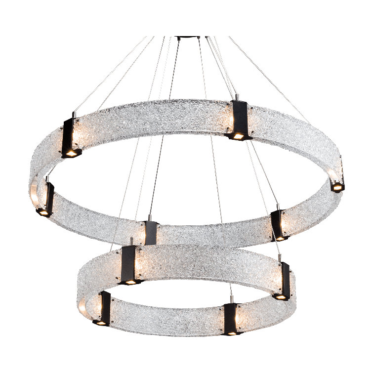 Parallel 2 Tier Ring Chandelier