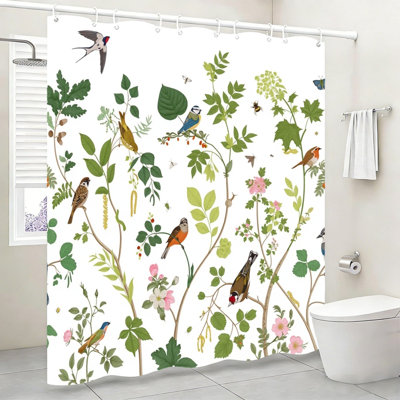 Rideau de douche Wild Bird Branch 72 po x 72 po