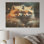 Printemps mignon Foxs Gaze II - renard sur bois