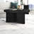 32" Wide Round Coffee Table with Fluted Base — Black Grain Scandinavian MDF Center Table for Living Room | Holm-261653704-261653711