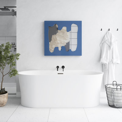 67" Freestanding Soaking Acrylic Bathtub