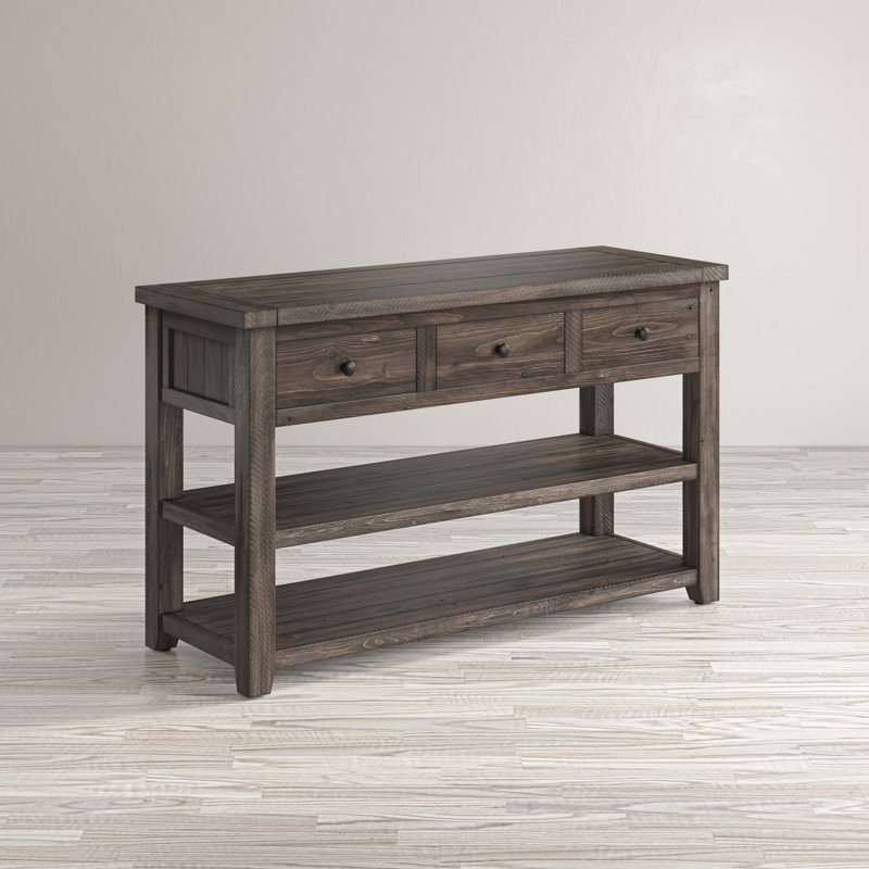 Yoji 50'' Solid Wood Console Table, Brown