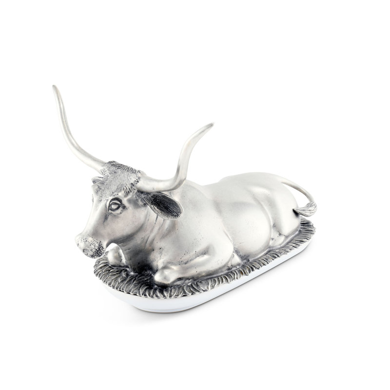 Western Pewter Butter Dish