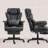 Big And Tall Desk Chair 400Lbs - Black Microfiber, Lumbar Support Pillow, Reclining, Wide Seat With Foot Rest, Ergonomic Workspace Capacity Office Chair, Tall, Support, Footrest, Sitting Option