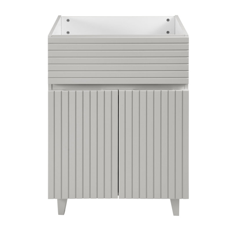 Bernay 24" Single Bathroom Vanity Base Only, Gray