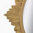 35.5x31.5" Round MDF Wall Mirror with Ornate Gold Frame