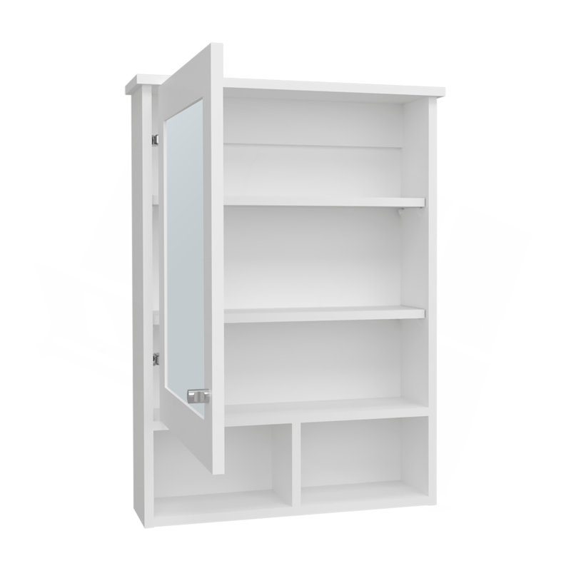 Armoire à pharmacie Gibson, salle de bain, Blanc