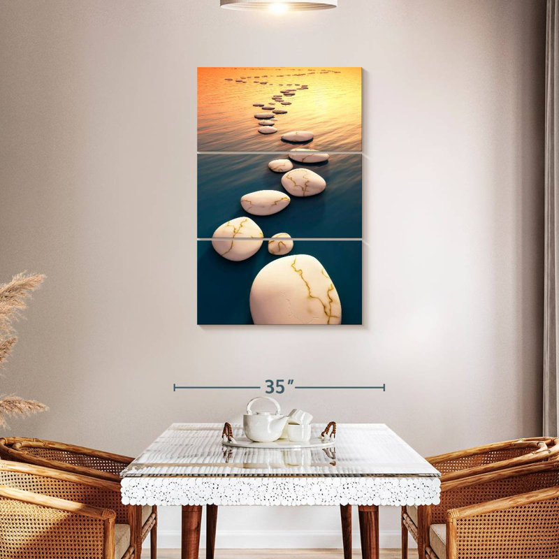 Kerrick White Stepping Stones, 45" H x 28" W