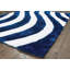 Tapis bleu marine / blanc pur Fitts-2022551694