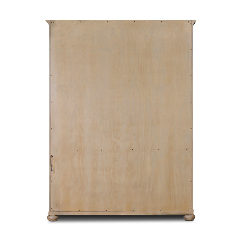 Sussex Wide Cabinet-Smoked Black, Drifted Oak