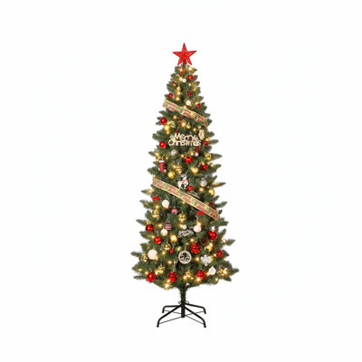 Arbre de Noël artificiel, illuminé