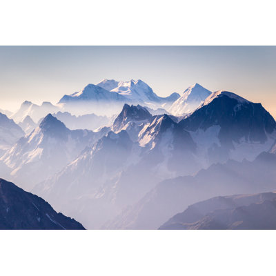 Mountains on Sunrise - Wrapped Canvas Photograph