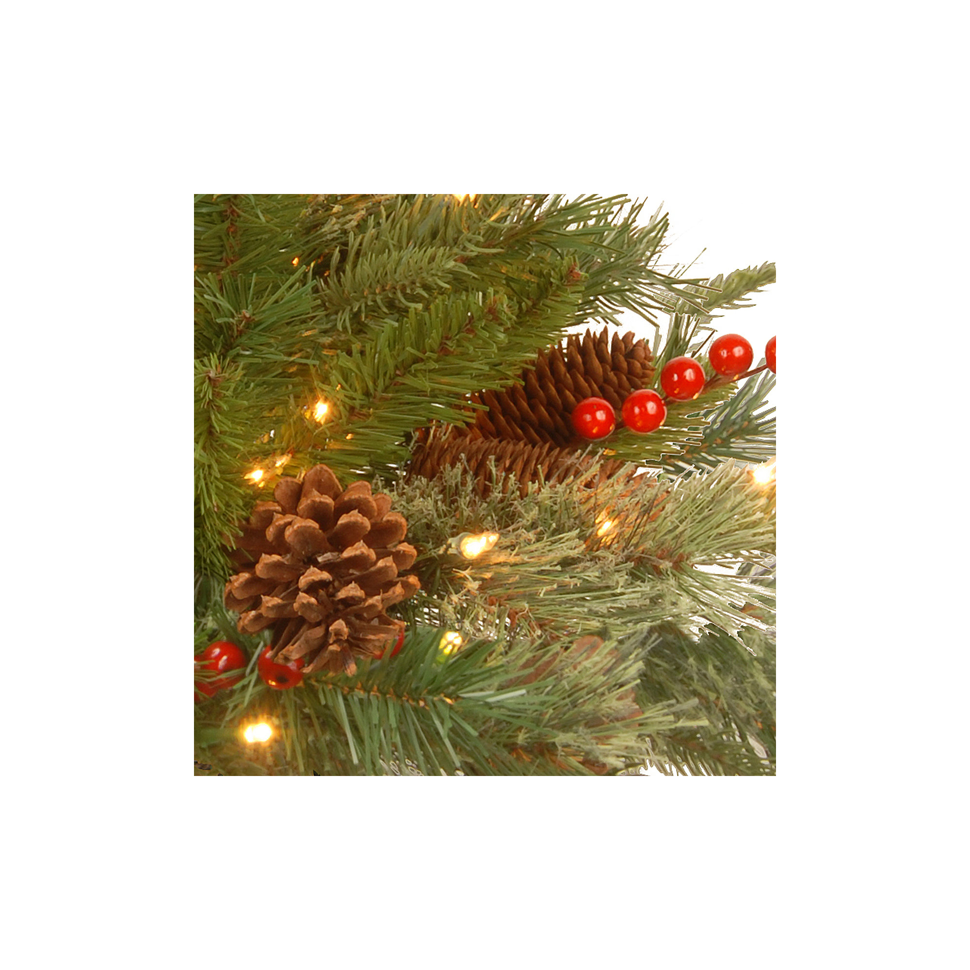 The Holiday Aisle® Colonial Wreath with Lights, 24"