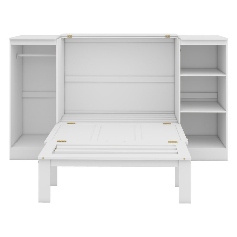 Murphy Bed With Bedside Shelves And Wardrobe