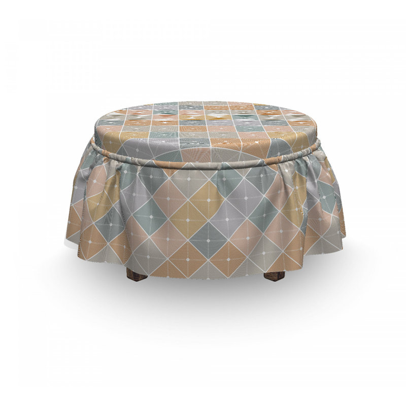 Housse pour repose-pieds rhombus forms