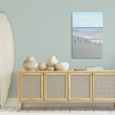  Energetic Beach Birds Canvas Wall Art by Natalie Carpentieri