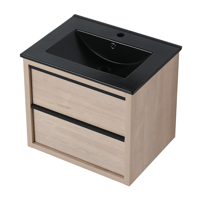 18.31 " Single Bathroom Vanity Base, Black