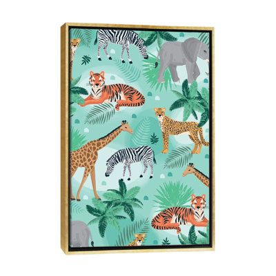 «Everyday Jungle Savannah I» par Lisa White boutons - impression d'art graphique