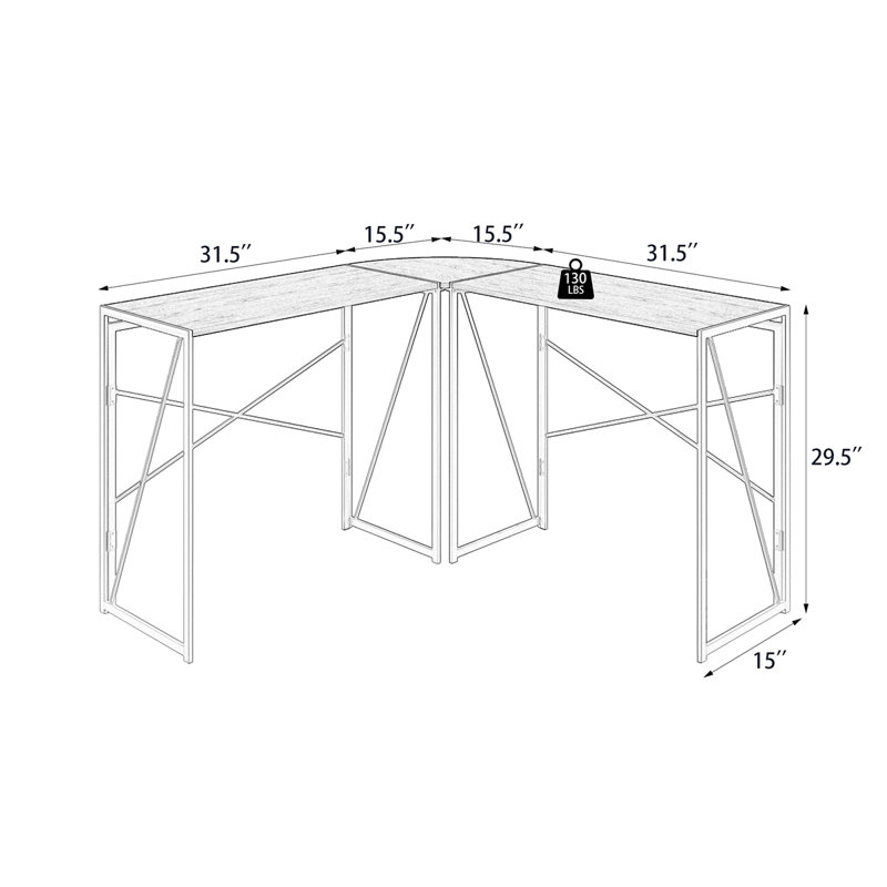 Gabrel L-Shaped Computer Desk
