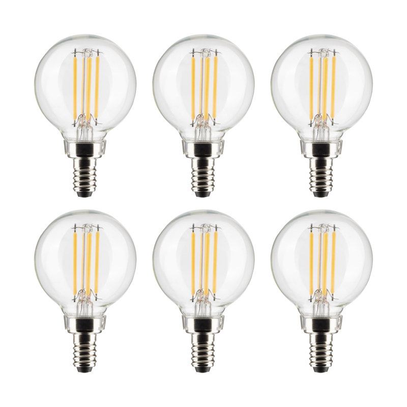 5.5 Watt Clear Globe LED Bulb with Warm White Light