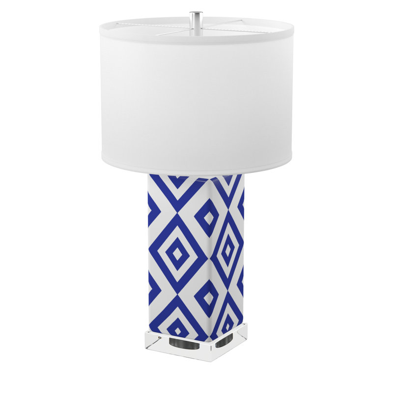 Lampe de table 27 po, Bleu marine