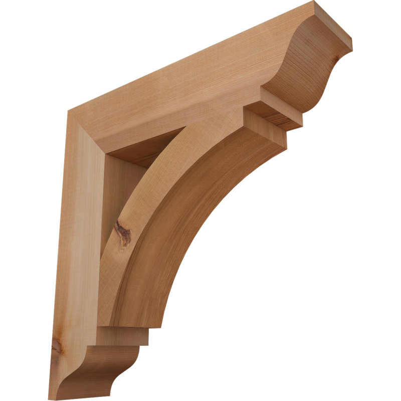 Support traditionnel Thorton, H 18 po x l 3,5 po x P 18 po, Cèdre rouge