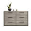 Commode double 6 tiroirs avec miroir Khadidra