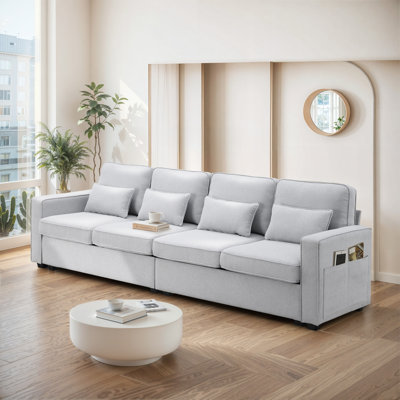 4 - Seater Upholstered Fabric Sectional