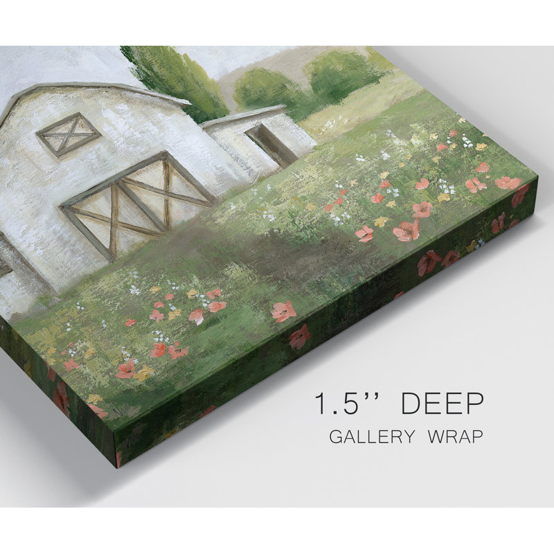 Country Barn I - ensemble de 2 reproductions sur toiles tendues, H 10 po x l 10 po x P 1 po