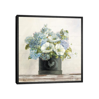Anemones In Hatbox by Danhui Nai - Painting on Canvas