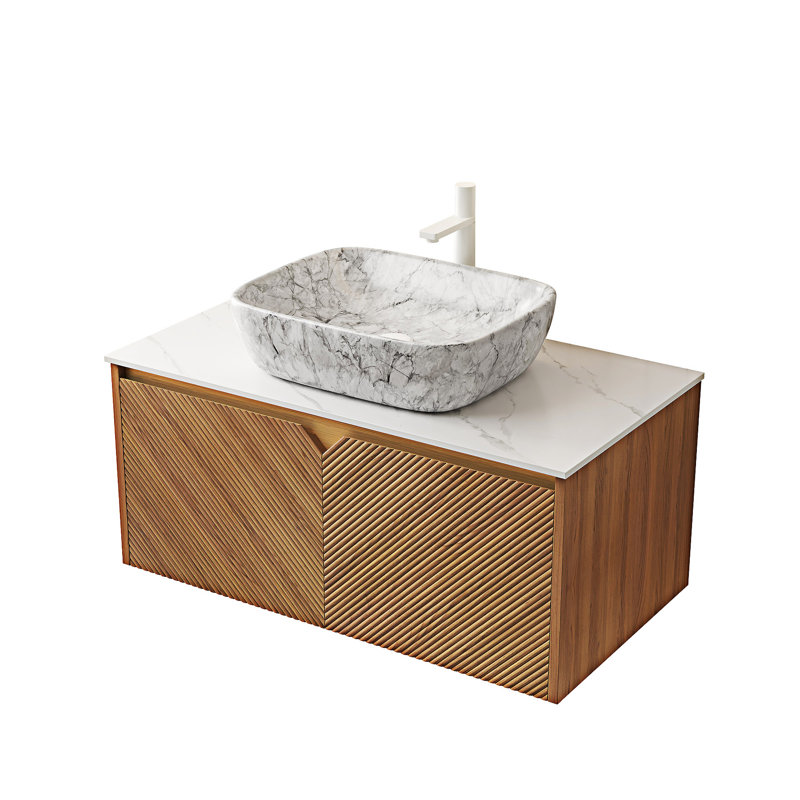 Meuble-lavabo flottant avec lavabo, 36"