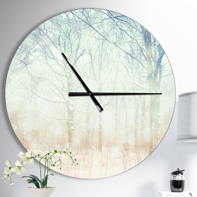 Horloge murale Swigart Farmhouse Designart Winter