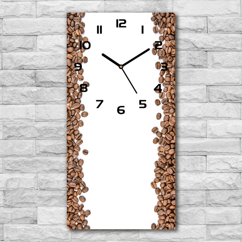 Jaquice Glass Wall Clock, Brown/Black