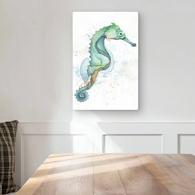 Sea Horse - Coastal Metal Print for Aquatic Home Decor