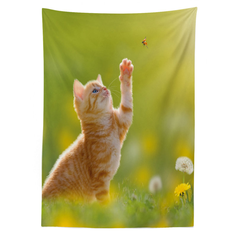 Cat Tablecloth, 70" x 52"