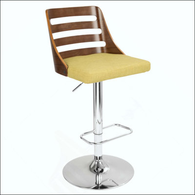 Tabouret de bar réglable Mid-Century avec pivot