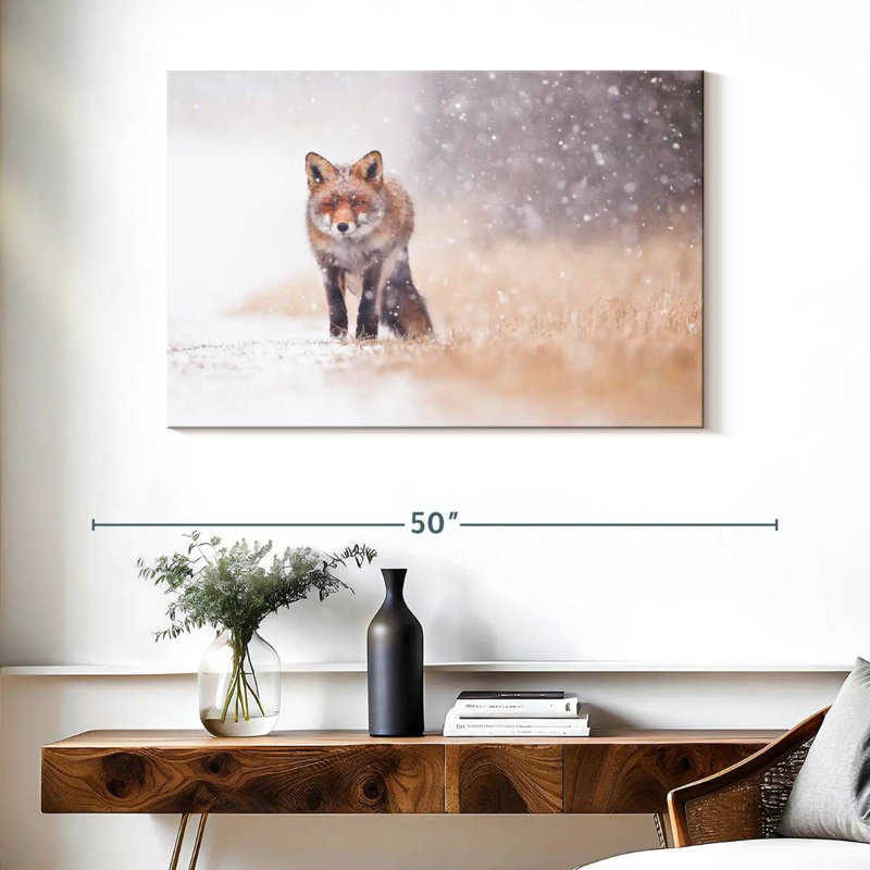 Brampt Fox In Snowstorm