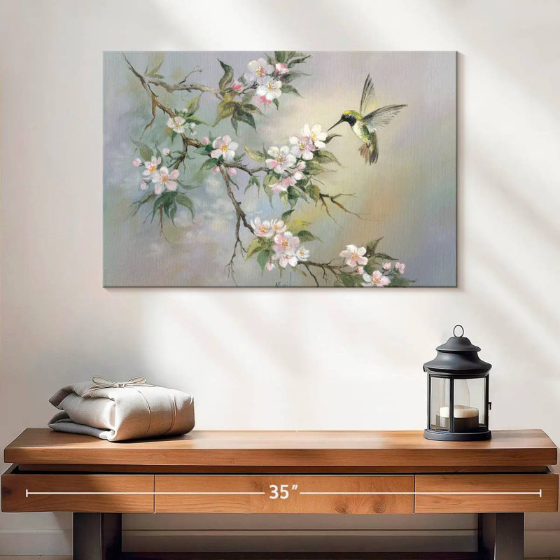 Brampt Springtime Hummingbird, 16" H x 24" W